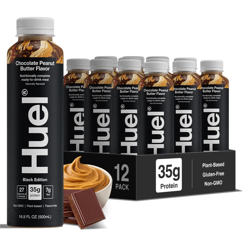 Huel Black Edition Ready-to-Drink | Meal Replacement Protein Shake | Vegan