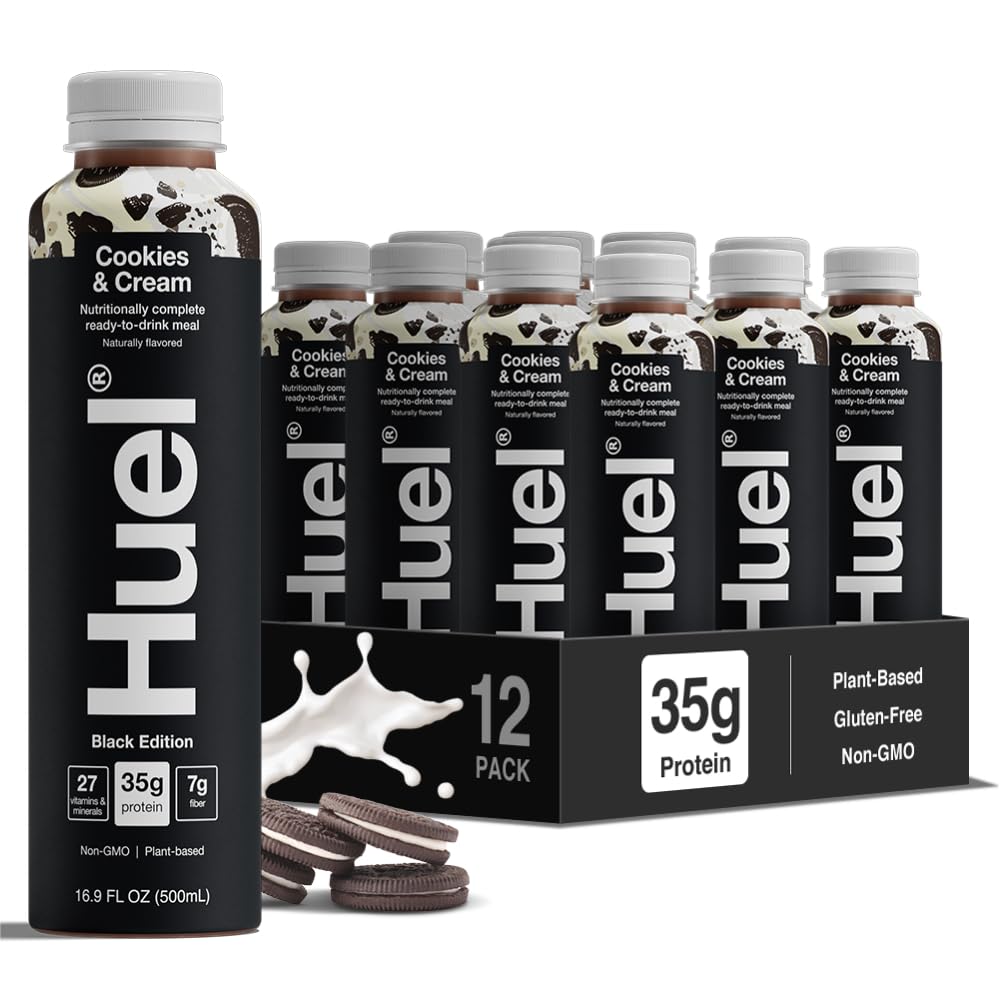 Huel Black Edition Ready-to-Drink | Meal Replacement Protein Shake | Vegan